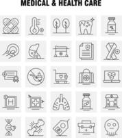 Medical And Health Care Line Icon for Web Print and Mobile UXUI Kit Such as Hospital Bed Healthcare Patient Bed Hospital Board Medical Pictogram Pack Vector