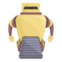 vector de dibujos animados de icono de robot bot. androide futurista