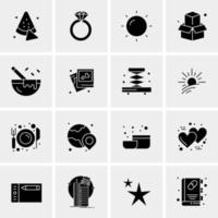 16 Universal Business Icons Vector Creative Icon Illustration to use in web and Mobile Related project