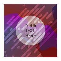 Multicolor background with typography vector