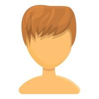 Creative haircut icon, cartoon style vector