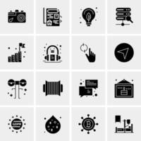 16 Universal Business Icons Vector Creative Icon Illustration to use in web and Mobile Related project