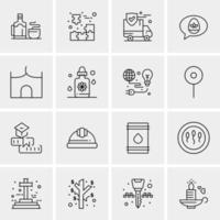 16 Universal Business Icons Vector Creative Icon Illustration to use in web and Mobile Related project