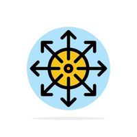Ads Advertising Media News Platform Abstract Circle Background Flat color Icon vector