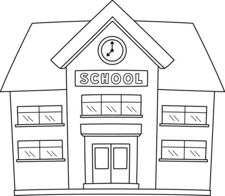 School Building Sketch Vector Art, Icons, and Graphics for Free Download