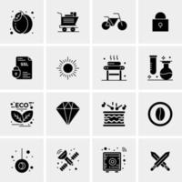 16 Universal Business Icons Vector Creative Icon Illustration to use in web and Mobile Related project