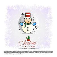 Christmas card with creative design vector