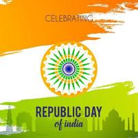 indian republic day 26th January Background vector