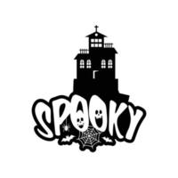 Spooky fun with typography design vector