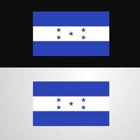 diseño de banner de bandera de honduras vector