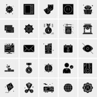 25 iconos de negocios universales vector ilustración de icono creativo para usar en proyectos relacionados con la web y dispositivos móviles