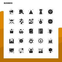 25 Business Icon set Solid Glyph Icon Vector Illustration Template For Web and Mobile Ideas for business company