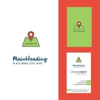 Location Creative Logo and business card vertical Design Vector