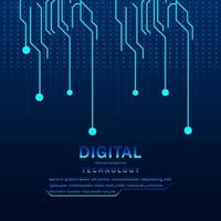 Technological background with lines vector