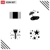 User Interface Pack of Basic Solid Glyphs of cover key chain beach spring birthday Editable Vector Design Elements