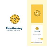 Fan Creative Logo and business card vertical Design Vector