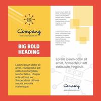 Router Company Brochure Title Page Design Company profile annual report presentations leaflet Vector Background