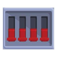 Alarm breaker switch icon, cartoon style vector