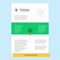 Template layout for Candy comany profile annual report presentations leaflet Brochure Vector Background