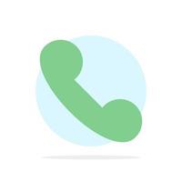 Phone Mobile Telephone Call Abstract Circle Background Flat color Icon vector