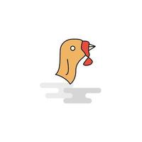 Flat Turkey Icon Vector