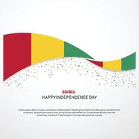 fondo de feliz día de la independencia de guinea vector