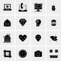 16 Universal Business Icons Vector Creative Icon Illustration to use in web and Mobile Related project