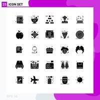 25 Creative Icons Modern Signs and Symbols of area man connect gardener man Editable Vector Design Elements