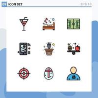 9 Creative Icons Modern Signs and Symbols of share iot sleep internet pitch Editable Vector Design Elements