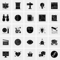 25 Universal Business Icons Vector Creative Icon Illustration to use in web and Mobile Related project