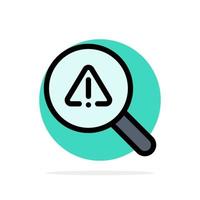 Find Search View Error Abstract Circle Background Flat color Icon vector