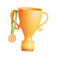 trophy 3d illustration png