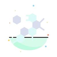 Cell Molecule Science Abstract Flat Color Icon Template vector