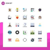 25 Creative Icons Modern Signs and Symbols of sign hording cup board earth Editable Vector Design Elements