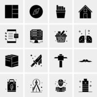 16 Universal Business Icons Vector Creative Icon Illustration to use in web and Mobile Related project