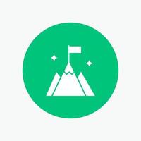 Mountain Flag User Interface vector