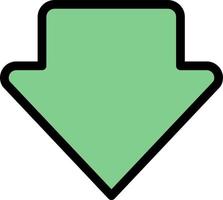 Arrow Down Download Business Logo Template Flat Color vector