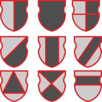 logotipo de diseño de escudo vector
