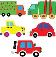 car cartoon truck vector