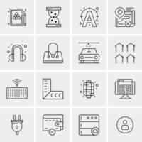 16 Universal Business Icons Vector Creative Icon Illustration to use in web and Mobile Related project