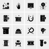 16 Universal Business Icons Vector Creative Icon Illustration to use in web and Mobile Related project