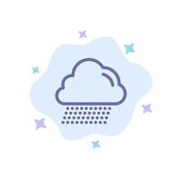 Cloud Rain Canada Blue Icon on Abstract Cloud Background vector