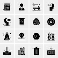 16 Universal Business Icons Vector Creative Icon Illustration to use in web and Mobile Related project