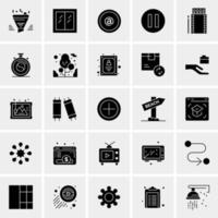 25 iconos de negocios universales vector ilustración de icono creativo para usar en proyectos relacionados con la web y dispositivos móviles