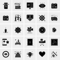 25 iconos de negocios universales vector ilustración de icono creativo para usar en proyectos relacionados con la web y dispositivos móviles