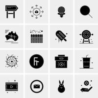 16 Universal Business Icons Vector Creative Icon Illustration to use in web and Mobile Related project