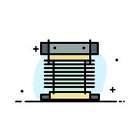 Computer Cooler Cooling Cpu Fan  Business Flat Line Filled Icon Vector Banner Template