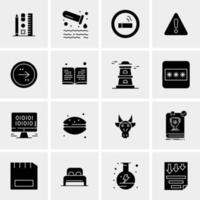 16 Universal Business Icons Vector Creative Icon Illustration to use in web and Mobile Related project