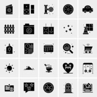 25 Universal Business Icons Vector Creative Icon Illustration to use in web and Mobile Related project