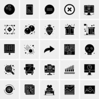 25 Universal Business Icons Vector Creative Icon Illustration to use in web and Mobile Related project